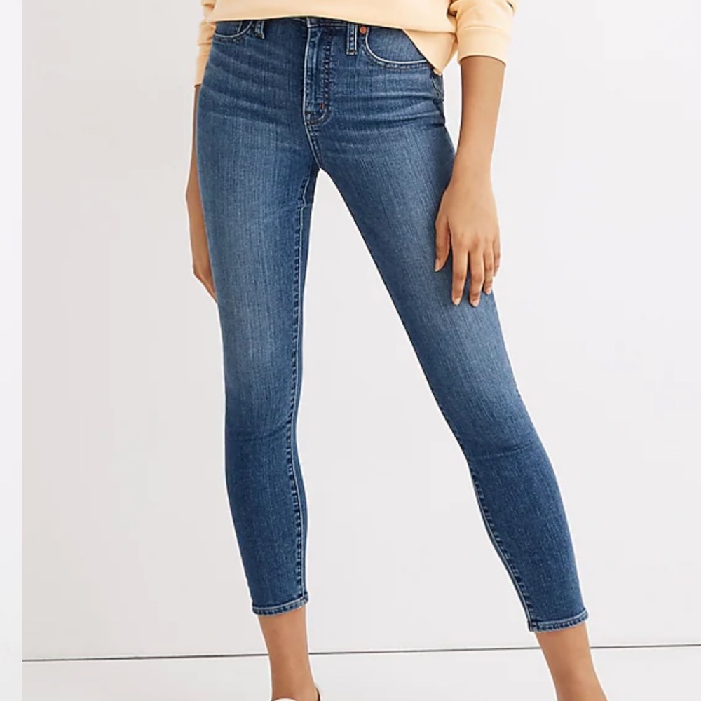 Madewell Curvy High rise skinny cropped jeans size 27